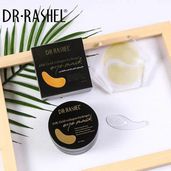 Dr.Rashel 24k Gold Collagen Hydro gel Eye Mask - 60pcs - ShopNookk