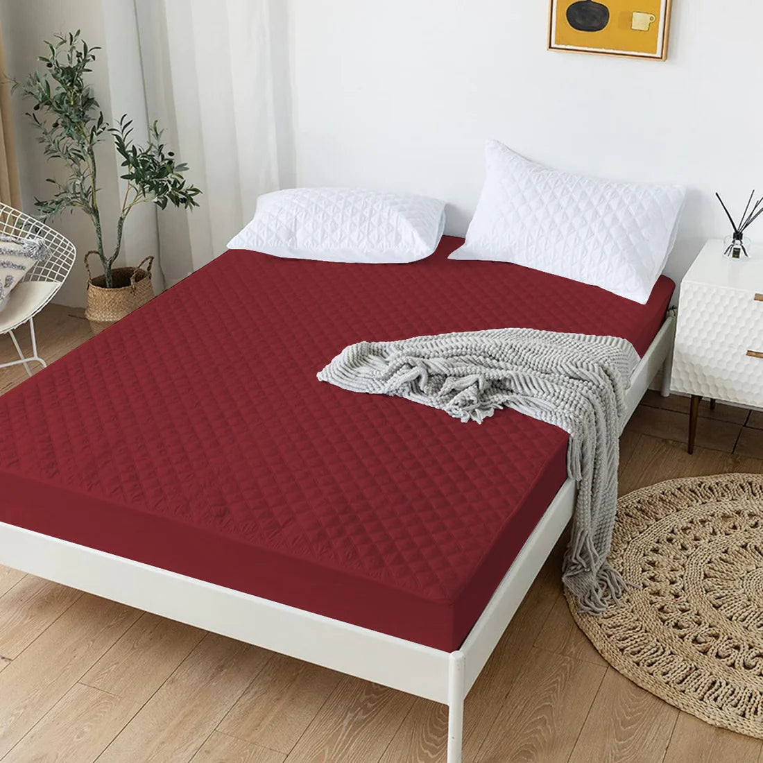 Quilted Waterproof Mattress Protector - ShopNookk