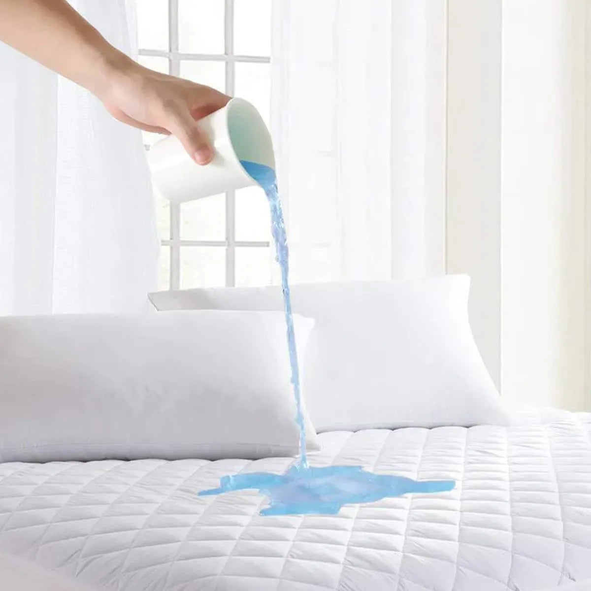 Quilted Waterproof Mattress Protector - ShopNookk