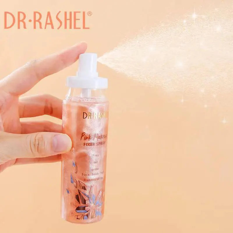 Dr Rashel Pink Makeup Fixer Spray 100ml - ShopNookk