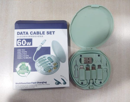 5 In 1 Data Cable Set, Fast Charging Cables