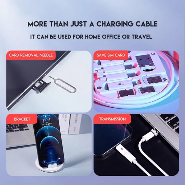 5 In 1 Data Cable Set, Fast Charging Cables