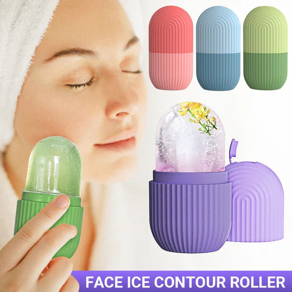 Silicon Ice Cube Face Roller For brighter & smooth skin