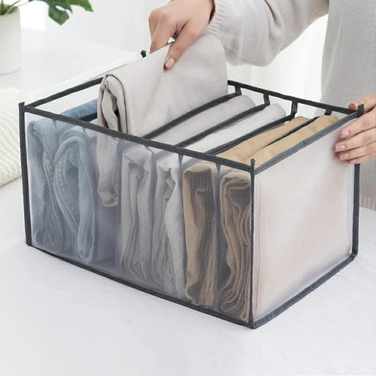 7 Grids Washable Wardrobe Pent Organizer