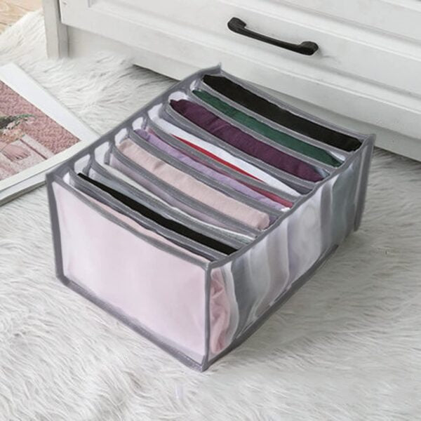 7 Grids Washable Wardrobe Pent Organizer