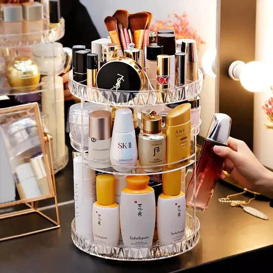 360 degree Rotating makeup Organizer