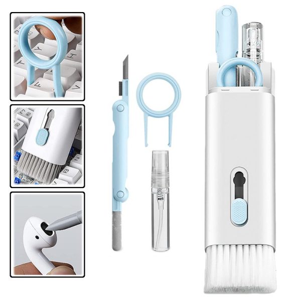 Multifunctional 7 In 1 Cleaning Brush Kit for Keyboard,  Earphone & led Cleaner