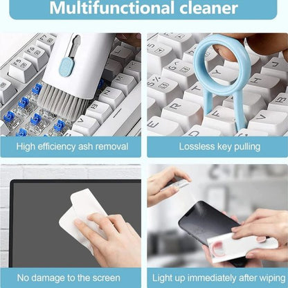 Multifunctional 7 In 1 Cleaning Brush Kit for Keyboard,  Earphone & led Cleaner